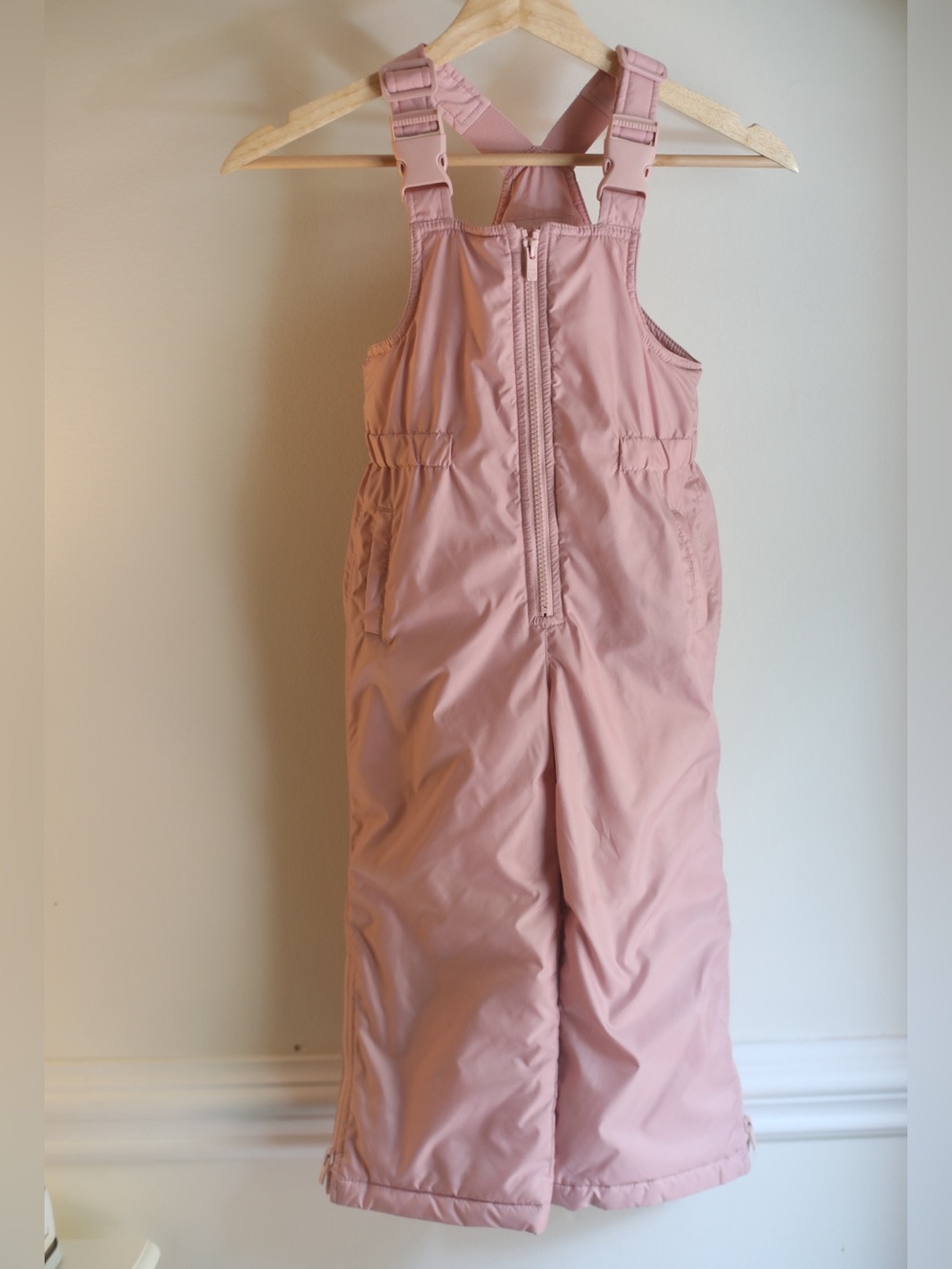 Baby Gap Kids Toddler Girls Pink Snow Suit Pants Bib Overalls Winter 4T 4 Years - Picture 2 of 10
